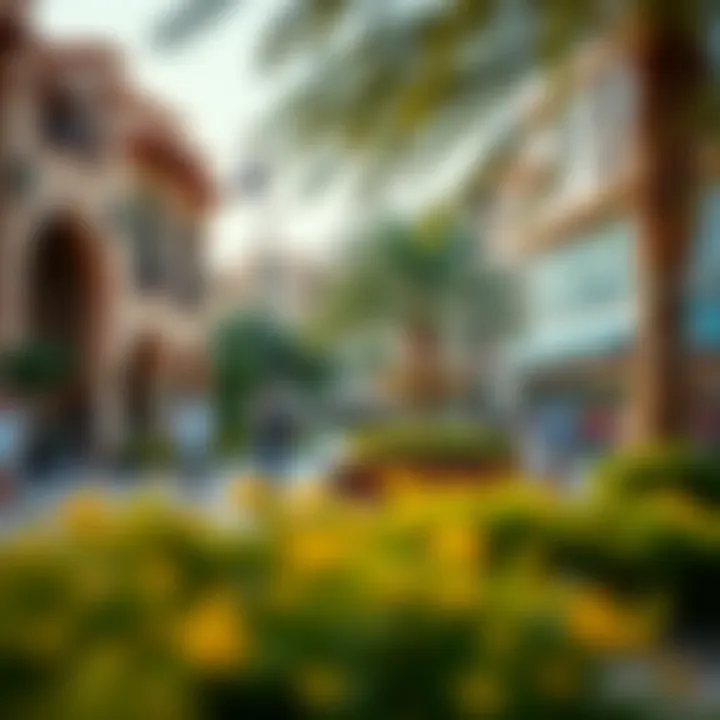 A vibrant community scene in Jumeirah Village Circle, emphasizing lifestyle offerings