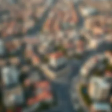 Aerial view of ام الرمول showcasing residential and commercial structures