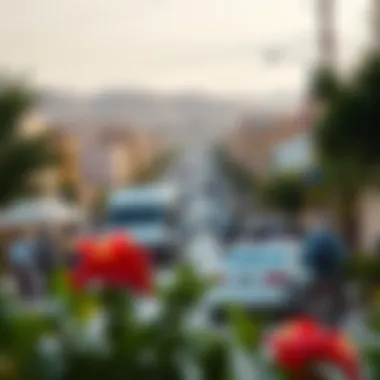 Vibrant community life in ام الرمول with parks and recreational areas