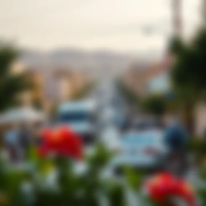 Vibrant community life in ام الرمول with parks and recreational areas