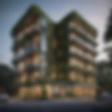 Architectural Brilliance of Verde by Sobha Stunning architectural facade of Verde by Sobha showcasing modern design