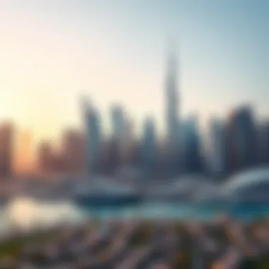 A dynamic skyline of Dubai with modern architecture showcasing the real estate sector.