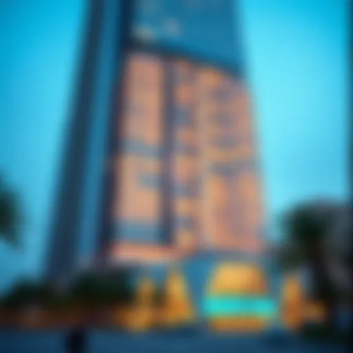 Stunning view of XL Tower's architectural facade