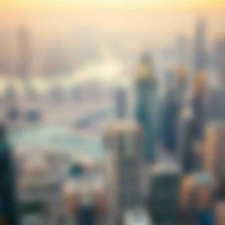 Aerial view showcasing Zaabeel One in the Dubai skyline