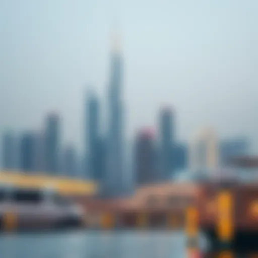 Dubai Skyline: A Hub for Freelancers Skyline of Dubai representing freelance opportunities