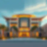 Stunning architectural view of Ghalia JVC showcasing its modern design