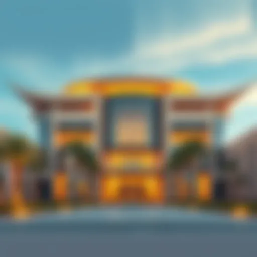 Stunning architectural view of Ghalia JVC showcasing its modern design