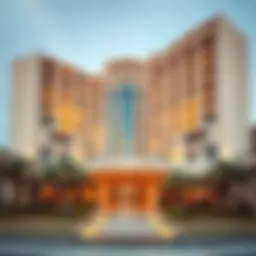 Facade of Golden Sands Hotel showcasing modern architecture