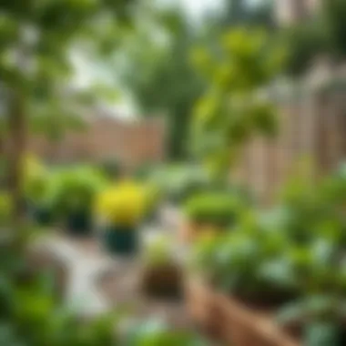 Community garden promoting sustainability