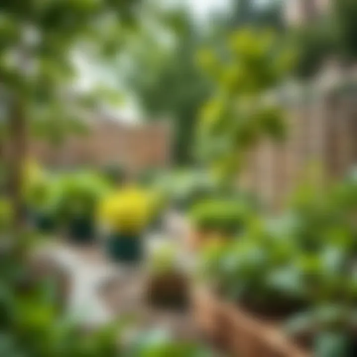 Community garden promoting sustainability