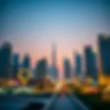 Dynamic skyline of Dubai showcasing property developments