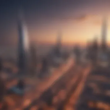 Dubai Skyline: A Testament to Modern Architecture A stunning skyline view of Dubai showcasing iconic real estate developments.