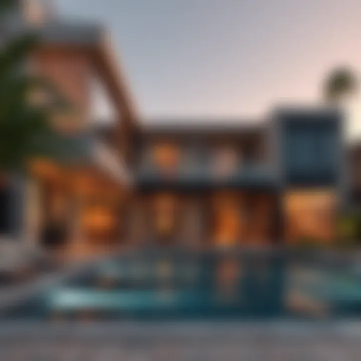 Luxury villa in Dubai showcasing modern architecture