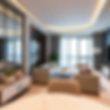 Elegant apartment interiors reflecting modern design