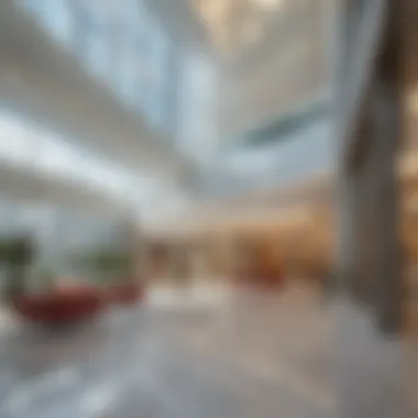 Interior view of HSBC Tower's lobby