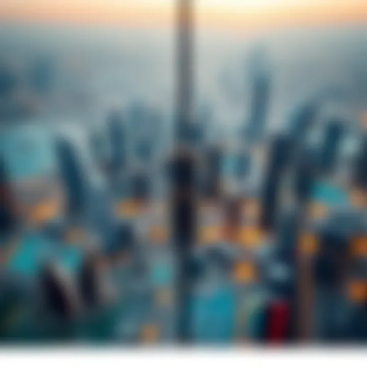 Aerial view of Dubai's skyline showcasing modern architecture