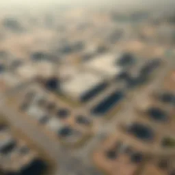 Aerial view of Industrial Area 13 showcasing its expansive layout