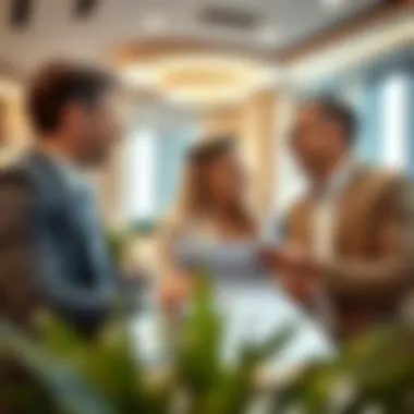 Investors analyzing property options in Dubai