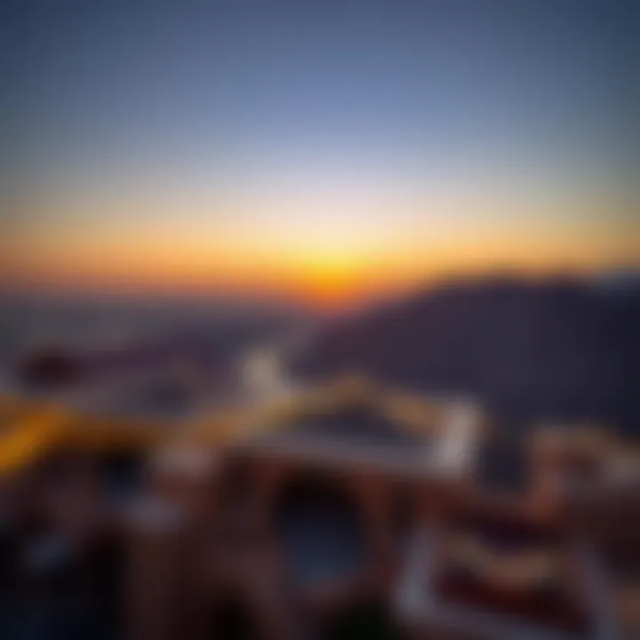 Stunning sunset over Jabal Al Jais