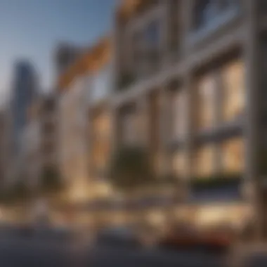 Architectural Harmony on Khalidiyah Street A panoramic view of Khalidiyah Street showcasing its architectural blend