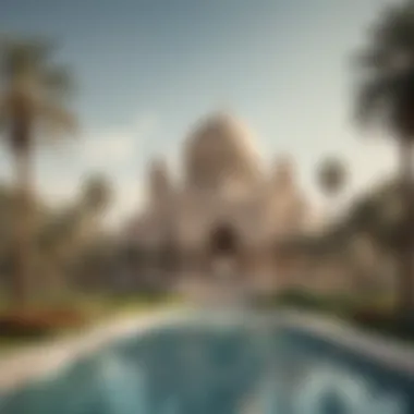 Architectural Elegance in Khalifa Park Architectural details of the iconic structures within Khalifa Park