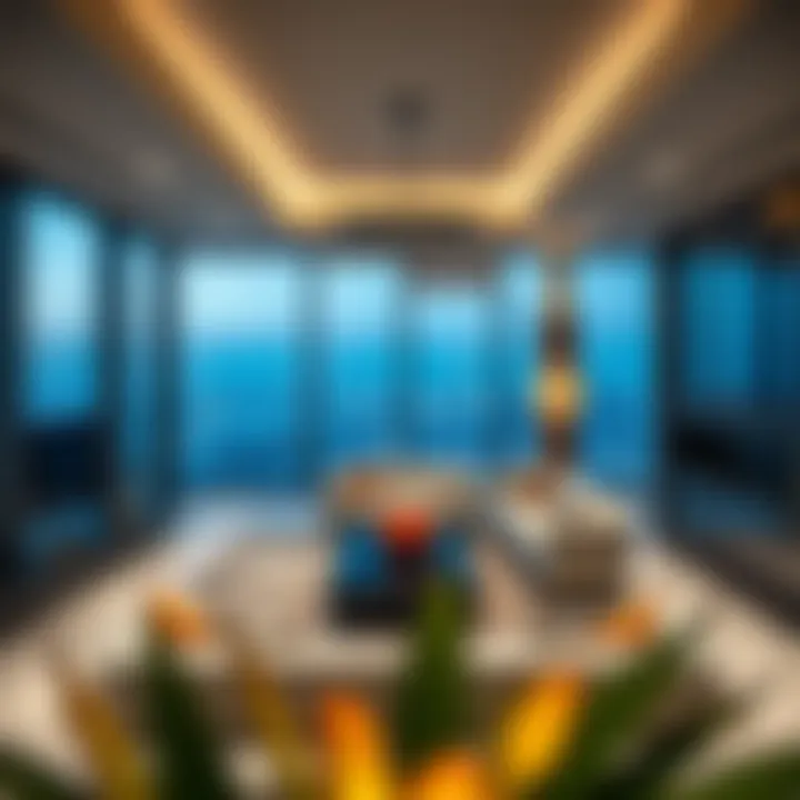 Interior view of a luxury penthouse in Dubai