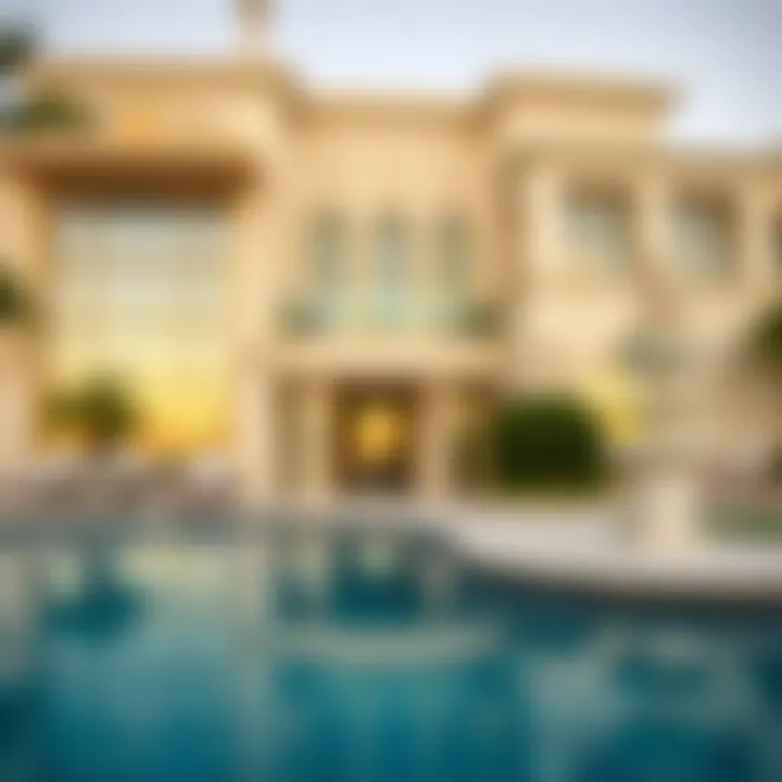 Prime location of a luxury mansion in Dubai's prestigious community