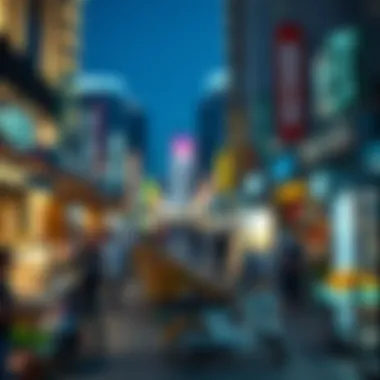 Dubai Real Estate Market Dynamics A bustling real estate market scene in Dubai