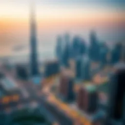 A panoramic view of Dubai's skyline showcasing Marisan Properties developments