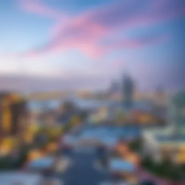 A Skyline Perspective of Marjan Abu Dhabi Panoramic view of Marjan Abu Dhabi showcasing its skyline