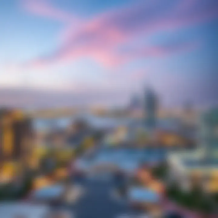 A Skyline Perspective of Marjan Abu Dhabi Panoramic view of Marjan Abu Dhabi showcasing its skyline