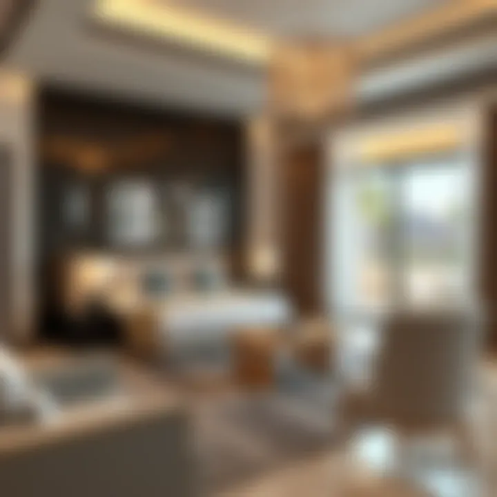 Luxurious suite interior showcasing elegant furnishings and serene ambiance