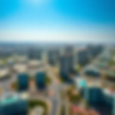 Aerial view of the expansive real estate developments in Mohamed Bin Zayed City