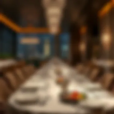 Elegant dining setup in Movenpick JLT Dubai, reflecting fine culinary experiences