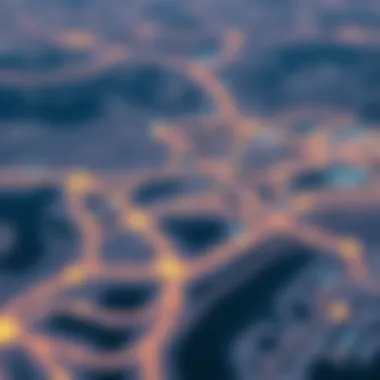Connectivity of Mussafah to Dubai Map highlighting Mussafah's connectivity to Dubai and surrounding areas