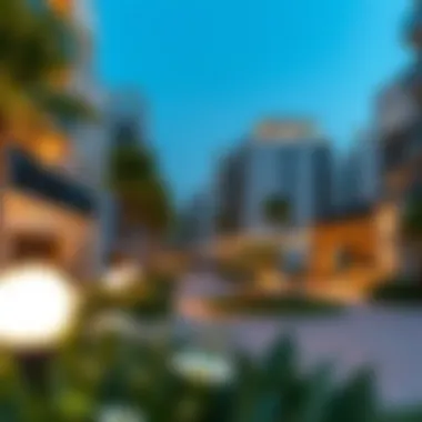 Community space in Nakheel's urban development