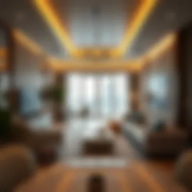 Interior design of a luxury apartment in Nakheel's upcoming project