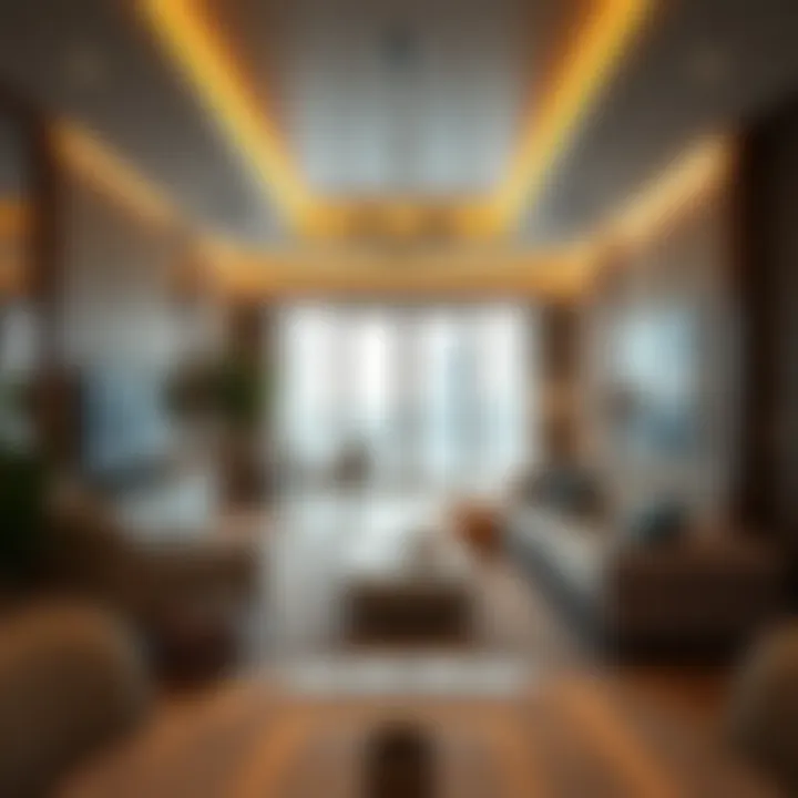 Interior design of a luxury apartment in Nakheel's upcoming project