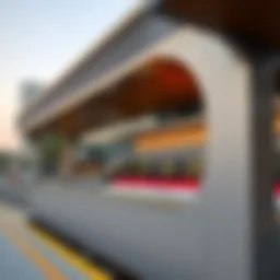 Creek Metro Station exterior with modern architecture