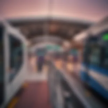 Public transport options available around Dubai Silicon Oasis.