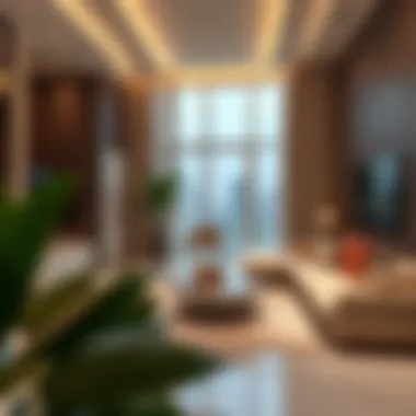 A luxurious apartment interior representing housing options in Dubai