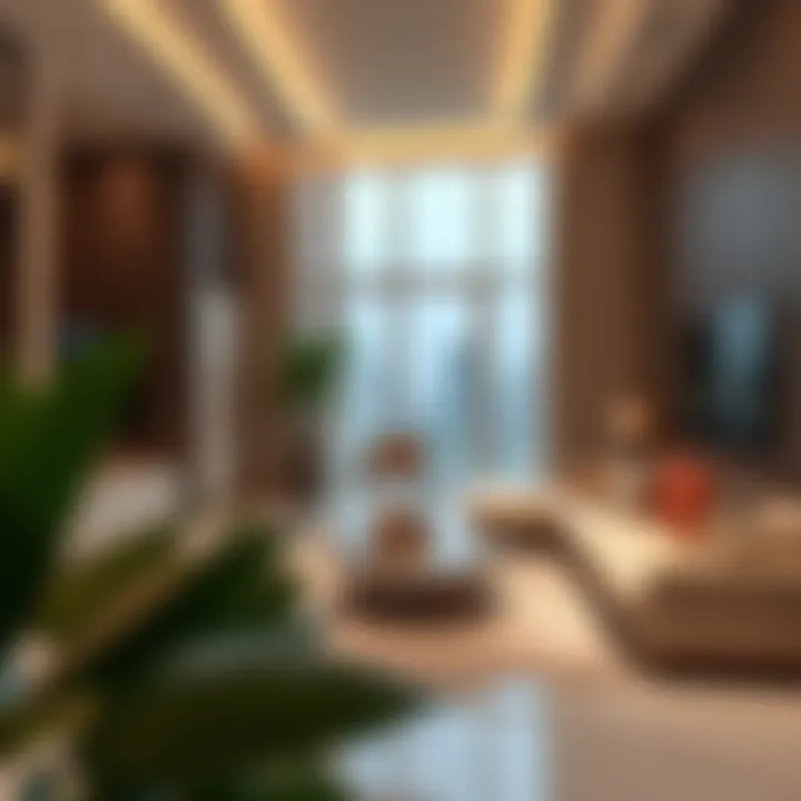 A luxurious apartment interior representing housing options in Dubai