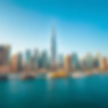 A panoramic view of Dubai's skyline showcasing modern architecture