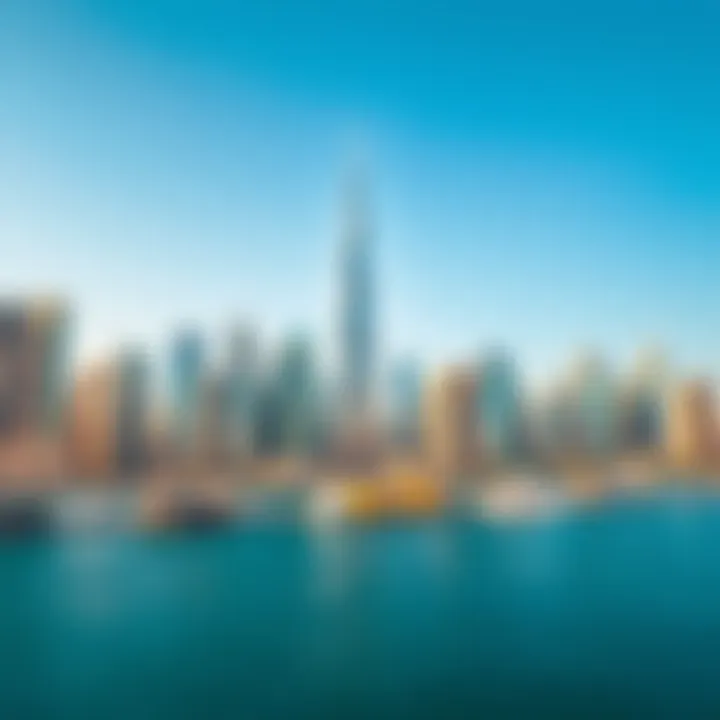 A panoramic view of Dubai's skyline showcasing modern architecture