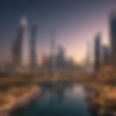 Stunning skyline view of Dubai's real estate developments