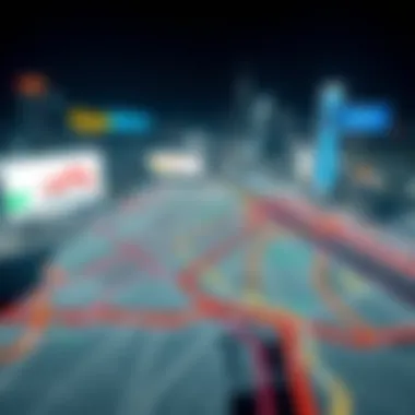 Map highlighting the extensive coverage of the Time Metro in Dubai