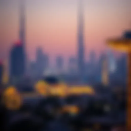 Skyline of Dubai showcasing luxury properties