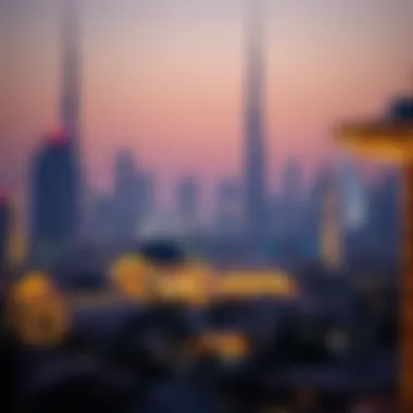 Dubai's Skyline and Luxury Real Estate Skyline of Dubai showcasing luxury properties