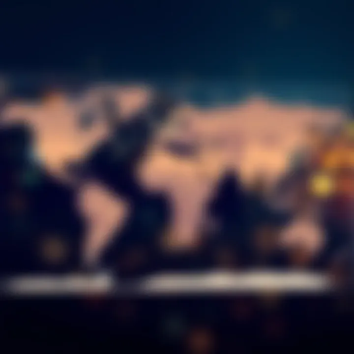 A detailed map showcasing visa-free countries for UAE residency holders