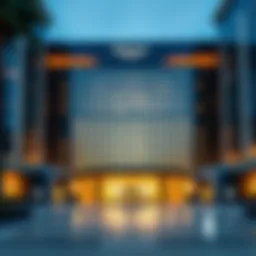 Stunning exterior view of the Oberoi Centre showcasing modern architecture